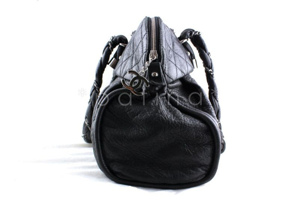 Chanel Black Soft Calfskin Large Lady Braid Tote Bag - Boutique Patina