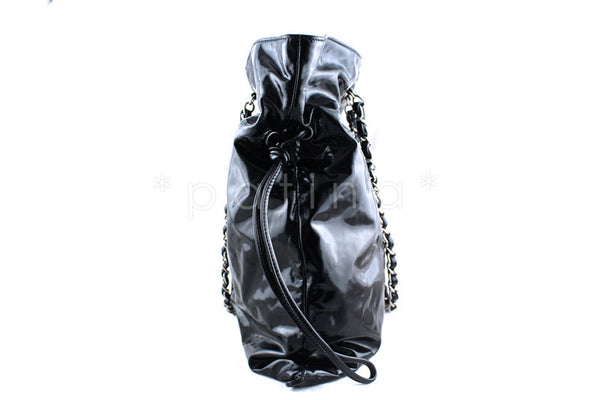 Chanel Black Patent Tote Bag Bons Large XL - Boutique Patina