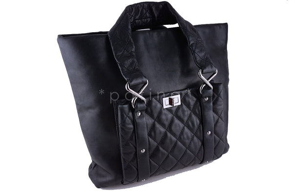 Chanel Ultrasoft Black Lambskin 8 Knots Reissue Lock Tote Bag - Boutique Patina