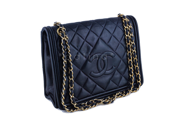 Chanel Dark Navy Classic Flap, Timeless Vintage Bag - Boutique Patina
