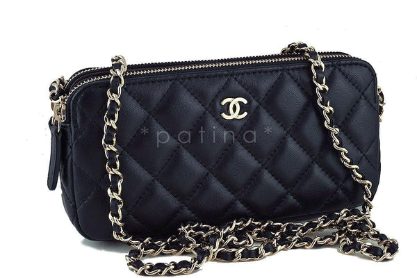 NWT 16B Chanel Black Mini Camera Case Wallet on Chain WOC Bag - Boutique Patina