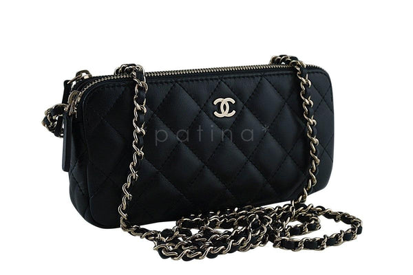 Chanel Black Mini Camera Case Zip Wallet on Chain WOC Bag - Boutique Patina