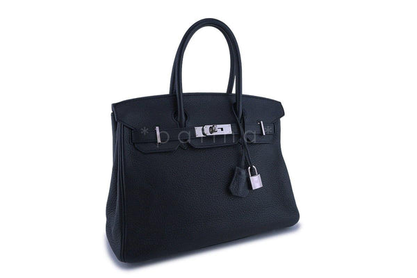 Hermes Black Togo 30cm Birkin Bag PHW - Boutique Patina