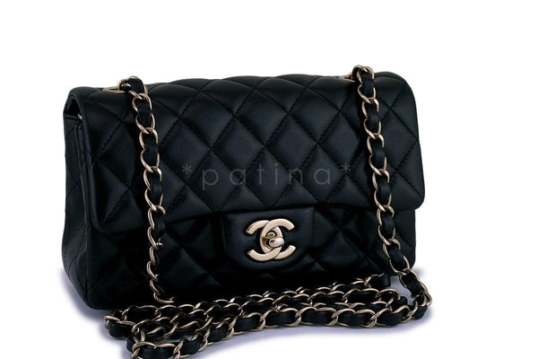 Chanel Black Classic Quilted Rectangular Mini Flap Bag - Boutique Patina