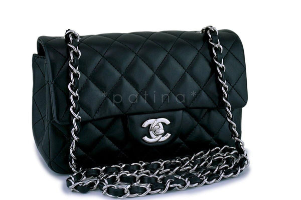 Chanel Black Classic Quilted Rectangular Mini Flap Bag SHW - Boutique Patina