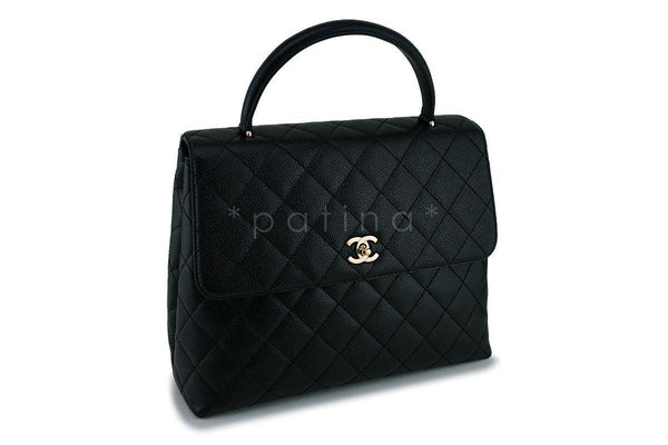 Chanel Caviar Quilted Classic Kelly Flap Bag 24K GHW - Boutique Patina
