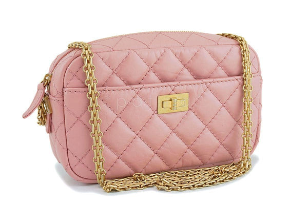 Chanel Pink Reissue 2.55 Mini Crossbody Classic Camera Case Bag - Boutique Patina