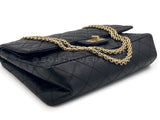 Chanel Black Reissue Flap Bag 2.55 Aged Calfskin Large 227 GHW
