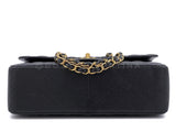 Chanel Black Jumbo Classic Flap Bag Caviar Double GHW FO4