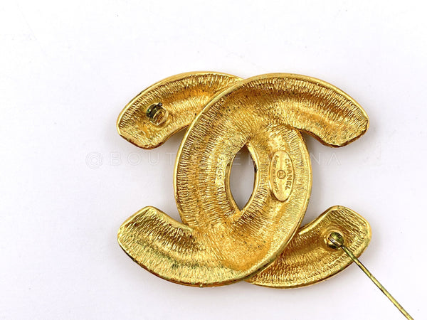 Chanel Vintage 1980s Quilted Large Brooch - Boutique Patina