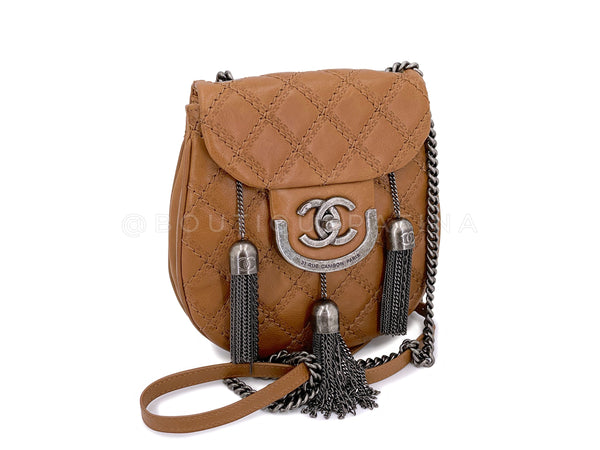 Chanel 2013 Paris-Edinburgh Beige Coco Scottish Sporran Flap Bag