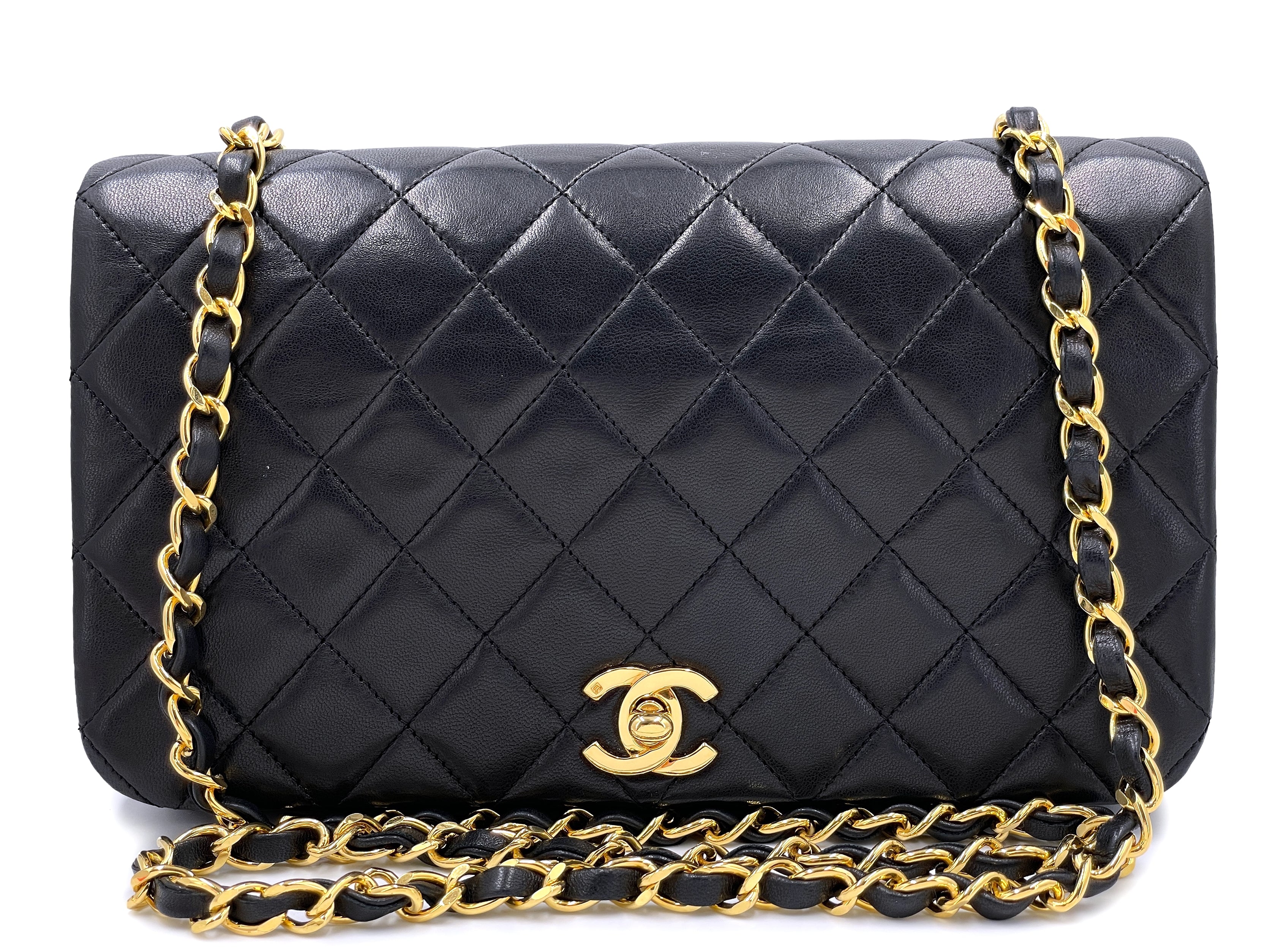 Chanel Vintage Caviar Medium Crossbody Flap Bag Black Square 24k GHW –  Boutique Patina