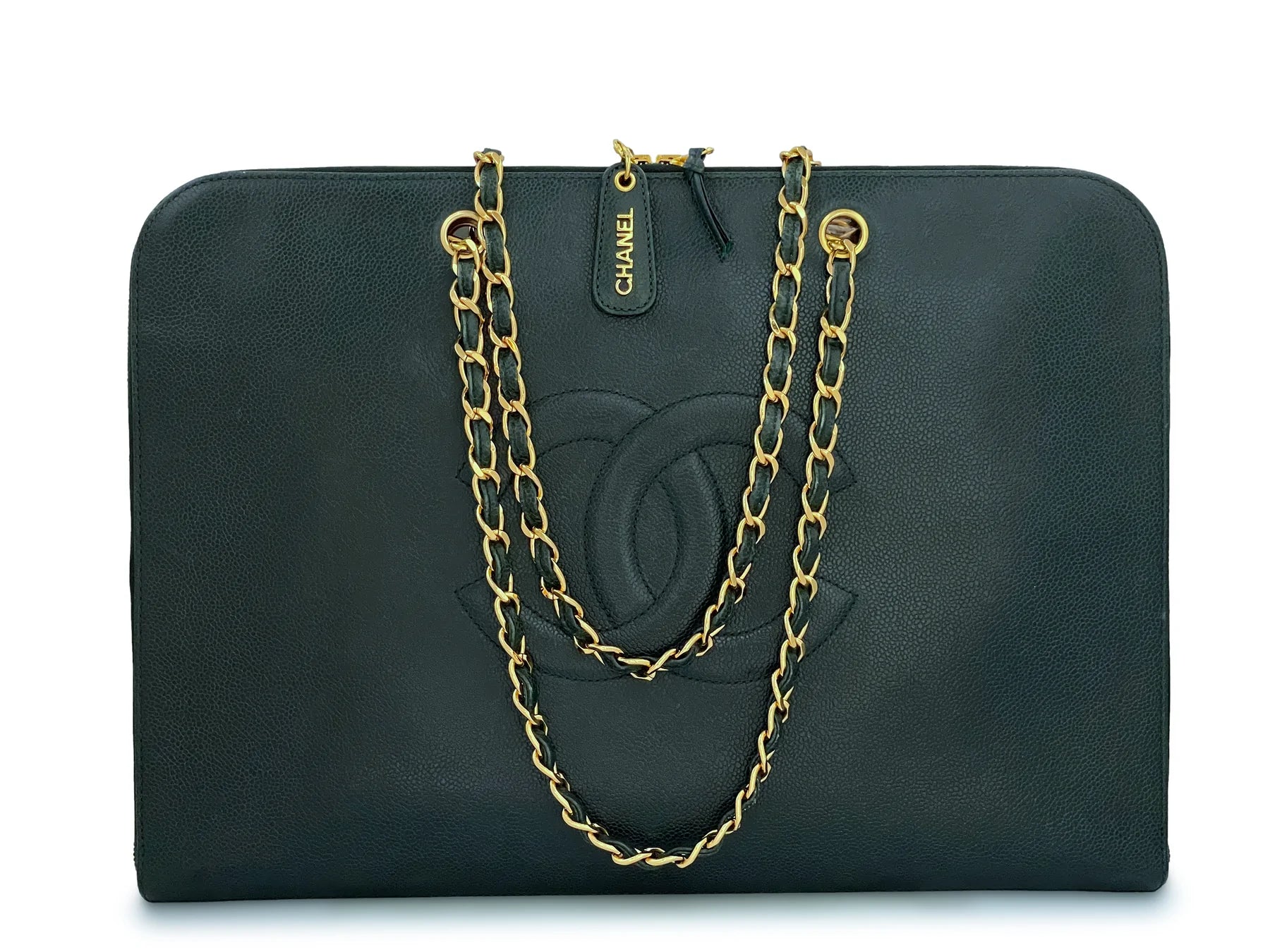 Chanel Blue Khaki Nylon Reversible Cocoon Tote Bag (601) - Reetzy