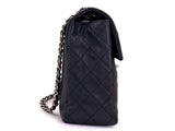 Chanel 2009 Vintage Black Caviar Soft Maxi Classic Flap Bag SHW AYW