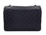 Chanel 2009 Vintage Black Caviar Soft Maxi Classic Flap Bag SHW AYW