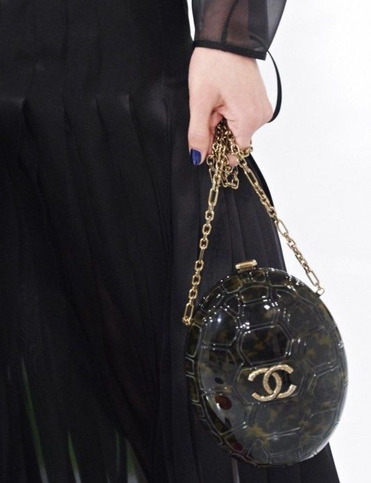 Chanel Tortoise Minaudière Bag 2016 Paris Seoul Brown Plexiglass Evening Clutch