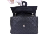 Chanel 2009 Vintage Black Caviar Soft Maxi Classic Flap Bag SHW AYW