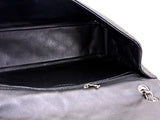 Chanel 2009 Vintage Black Caviar Soft Maxi Classic Flap Bag SHW AYW