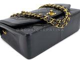 Chanel Medium Diana Bag Vintage Black Lambskin 24k GHW Flap 1994 F1D