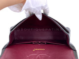 Chanel 1994 Vintage Black Medium Classic Double Flap Bag 24k GHW Lambskin 0O3