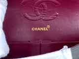 Chanel 1994 Vintage Black Medium Classic Double Flap Bag 24k GHW Lambskin 0O3