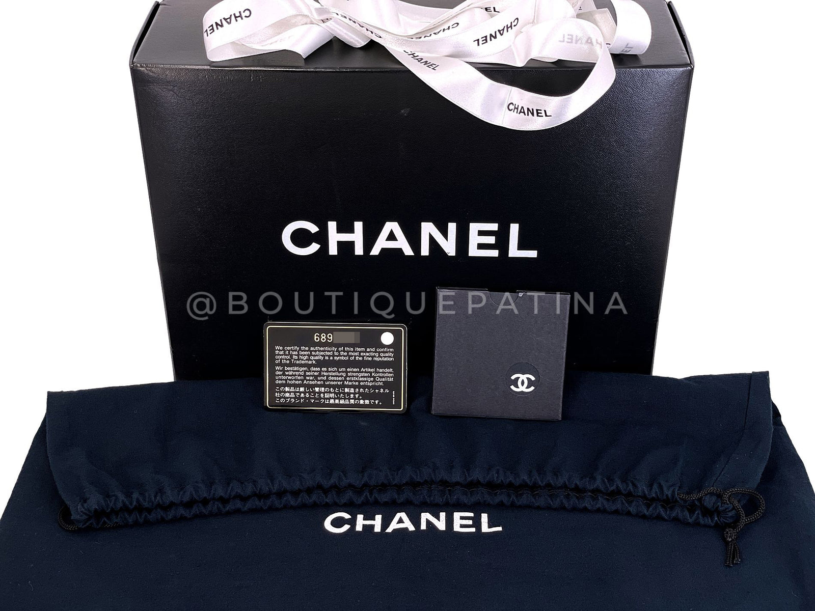 Chanel 2002 Vintage Black Lambskin Medium Classic Double Flap Bag