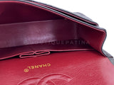 Chanel 1992 Vintage Black Medium Classic Double Flap Bag 24k GHW Lambskin 0O3