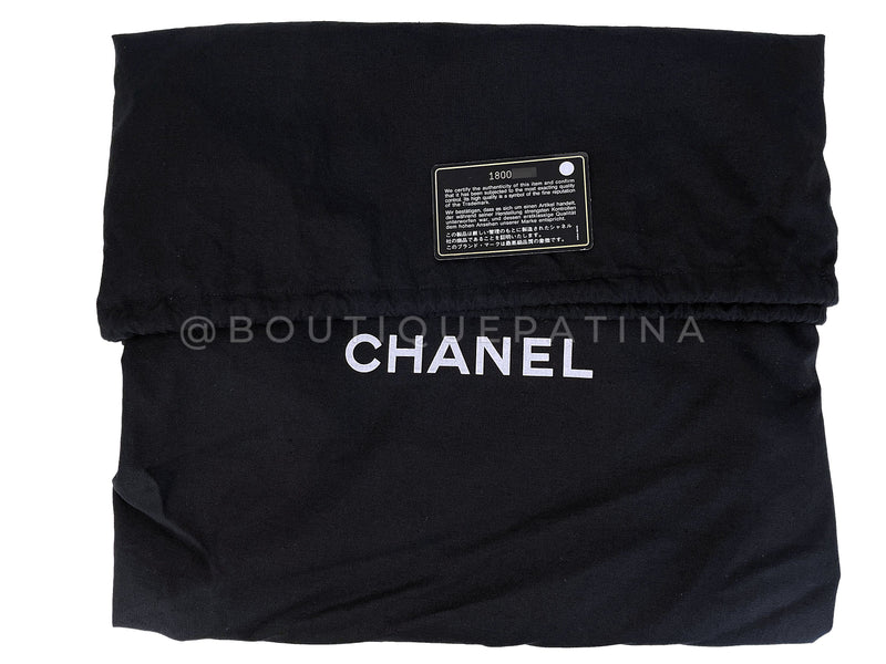 Chanel Dark Gray Caviar Grand Shopper Tote XL GST Bag SHW