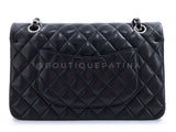 Chanel 2006 Vintage Black Lambskin Medium Classic Double Flap Bag SHW 2LS