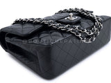 Chanel 2006 Vintage Black Lambskin Medium Classic Double Flap Bag SHW 2LS
