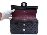Chanel 2006 Vintage Black Lambskin Medium Classic Double Flap Bag SHW 2LS