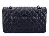 Chanel 2010 Black Caviar Medium Classic Double Flap Bag SHW  2U1