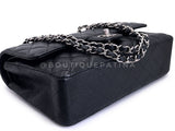 Chanel 2010 Black Caviar Medium Classic Double Flap Bag SHW  2U1