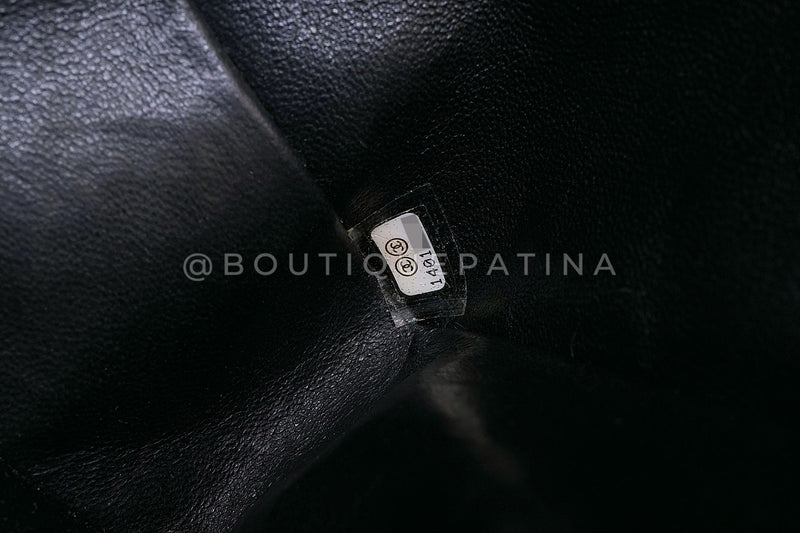 Chanel 2010 Black Caviar Medium Classic Double Flap Bag SHW  2U1