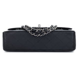 Chanel 2009 Black Caviar Medium Classic Double Flap Bag SHW  2U1