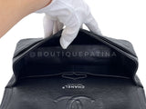 Chanel 2009 Black Caviar Medium Classic Double Flap Bag SHW  2U1