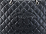 Chanel Vintage GST Black Caviar Grand Shopper Tote SHW 5I2