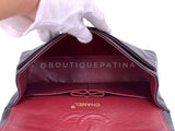 Chanel 1990 Vintage Black Lambskin Small Classic Double Flap Bag 24k GHW AGE