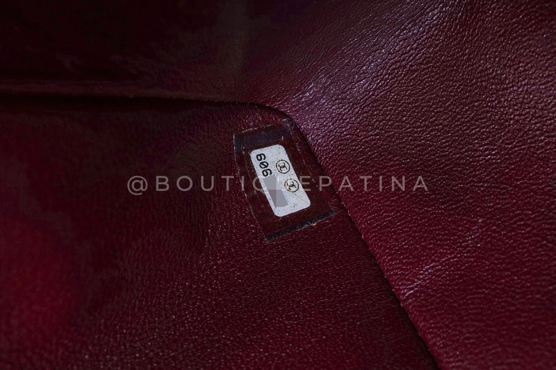 Chanel 2000 Vintage Black Medium Classic Double Flap Bag 24k GHW Lambskin 0O3