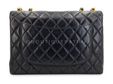 Chanel 1996 Vintage Jumbo Classic Flap Bag Black 24k GHW 3QC