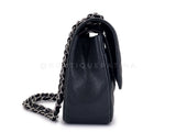 Chanel 2011 Black Caviar Jumbo Classic Double Flap Bag SHW GXC