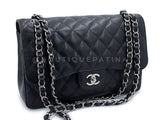 Chanel Black Caviar Jumbo Classic Double Flap Bag SHW  GXC