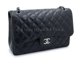 Chanel Black Caviar Jumbo Classic Double Flap Bag SHW  GXC