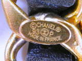 Rare Chanel 93P Wide Woven Belt Necklace CC Charm 24k GHW