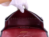 Chanel 1994 Vintage Black Medium Classic Double Flap Bag 24k GHW Lambskin 0O3