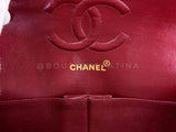 Chanel 1994 Vintage Black Medium Classic Double Flap Bag 24k GHW Lambskin 0O3