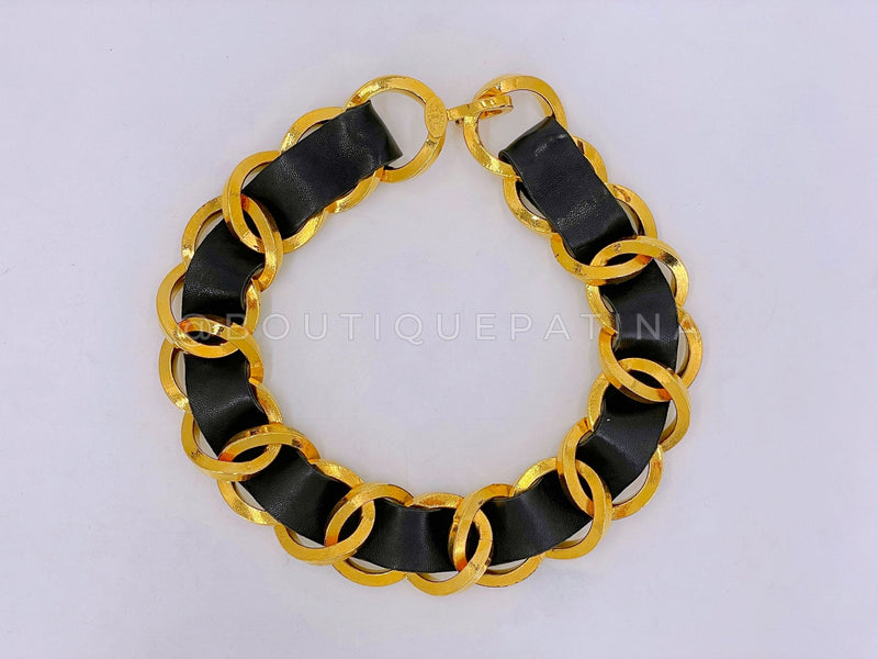 Rare Chanel Vintage Collection 26 Chunky Woven Chain Choker Necklace