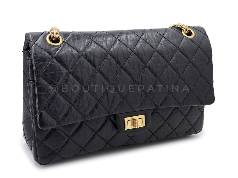 Chanel Metallic Turquoise Quilted Leather Jumbo Reissue 2.55