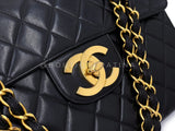 Chanel 1996 Vintage Jumbo Classic Flap Bag Black 24k GHW 3QC