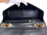 Chanel 1996 Vintage Jumbo Classic Flap Bag Black 24k GHW 3QC